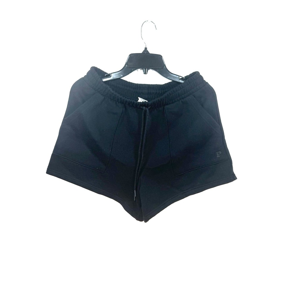 Victoria Secret PINK Women's casual lounge shorts with minimal Logo Black Size M